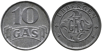 Нидерланды, Харлинген жетон на газ в 10 центов ND (1942) 99-1143