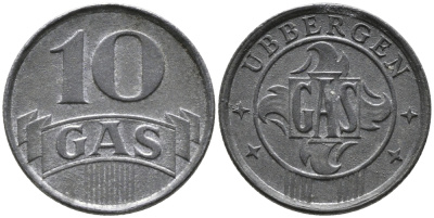 Нидерланды, Харлинген жетон на газ в 10 центов ND (1942) 99-1143