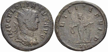 Римская Империя аврелианиан 276 Флориан LAETITIA FVND Рим Very fine RIC 34 бронза 1073-17-61