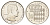 Монако 1 франк 1974 Ренье III (1949-2005), тираж 7.000 экземпляров KM 140 никель BU 4642-146