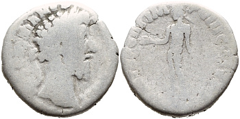 Римская Империя денарий 180-192 Коммод fine серебро 00-000-00