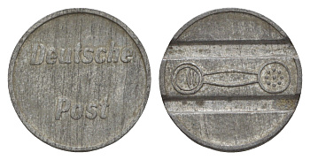 Германия телефонный жетон ND цинк 4639-952