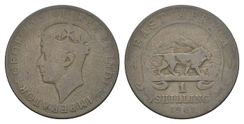 Британская Восточная Африка 1 шиллинг 1941 KM 28 серебро 4646-616