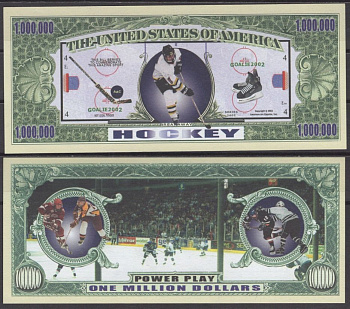 США 1000000 долларов 2002 хоккей бумага UNC (пресс) 7197-22-2