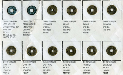 Китай набор из 12 монет ND (221 до н.э - 1912 н.э) 6207-26-1-1