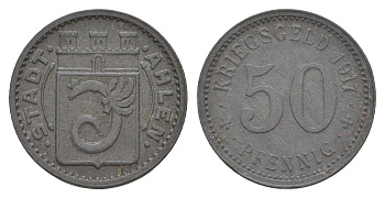 Ален 50 пфеннигов 1917 Funck 6.2, Men05 181.2, Men18 272.2 цинк 3459-545