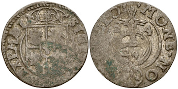 Польша 3 полкера (3 полторака - 1 крейцер) 1624 Сигизмунд III Ваза (1587-1632) Gorecki B.24, KM 41 серебро 4160-145