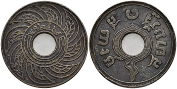 Таиланд 1 сатанг 1926 ВЕ2469 KM 35 бронза 4116-1122