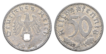 Германия 50 рейхспфеннигов 1941 A KM 96, J. 372 алюминий 4646-1146