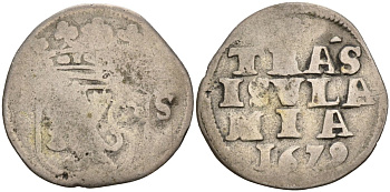 Оверэйсел (Overyssel) 2 стивера 1679 KM 45 серебро 1528-334