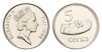 Фиджи 5 центов 1998 KM 51a сталь плакированная никелем UNC 4697-728