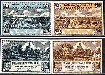 Итерзен (Пруссия, Шлезвиг-Гольштейн) набор из 2 нотгельдов ND 2193-37-3-1