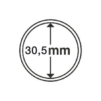 Капсулы круглые – 30,5 мм, упаковка 10 шт. Leuchtturm. 342564