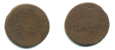 РОССИЯ 1 КОПЕЙКА 1759 медь 61-552