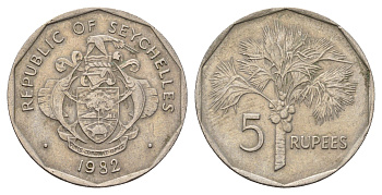 Сейшельские Острова (Сейшелы) 5 рупия 1982 KM 51 медно-никель 4703-532