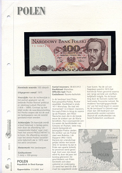 Польша 100 злотых 1988 Людвиг-Фаддей Варынский, манифест социал-революционной партии Pick 143 e бумага UNC (пресс) 6306-25