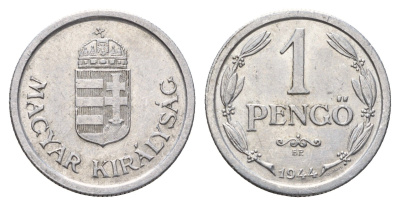 Венгрия 1 пенге 1944 KM 521 алюминий 46-461