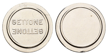 Италия жетон диаметр 24 мм, вес 5,5 гр нержавеющая сталь 4670-854
