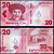Киргизия 20 сом 2023 Pick W34 бумага UNC (пресс) 402-36-2-1