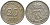Дания 25 эре 1950 N,S, Фредерик IX (1947-1972) KM 842.1 медно-никель 28-1114