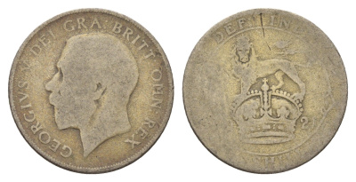 Великобритания 1 шиллинг 1921 Георг V (1910-1936) KM 816a, Spink 4023А серебро 4116-1115