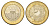 Колумбия 1000 песо 2012 KM 299 биметалл UNC 4165-125