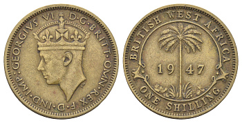 Британская Западная Африка 1 шиллинга 1947 KM 23 никель латунь 67-1247