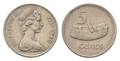 Фиджи 5 центов 1980 KM 29 медно-никель 4697-722