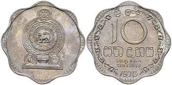 Шри-Ланка 10 центов 1978 KM 140a алюминий 4135-1242