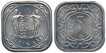 Суринам 5 центов 1978 KM 12.1a алюминий UNC 4118-542