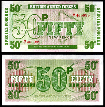 Великобритания 50 пенсов ND (1972) Pick M46a бумага UNC (пресс) 6278-48-2-1