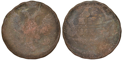 Россия 1 деньга 17ХХ медь 51-3932