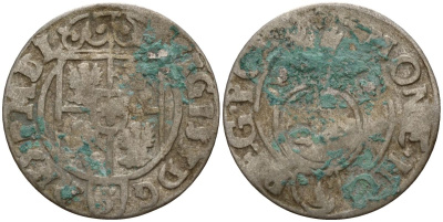 Польша 3 полкера (3 полторака - 1 крейцер) ND (1620-1627) Сигизмунд III Ваза (1587-1632) KM 41 серебро 4158-769
