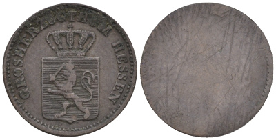 Гессен 1 геллер XIX век медь 54-1041