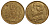 Бразилия 20000 рейс 1851 Педро II (1831-1889) KM 461 золото 10-009-08