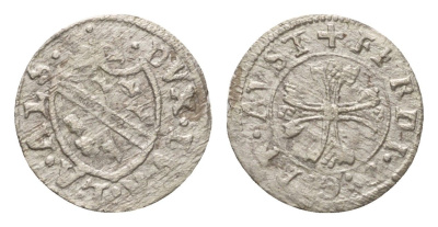 Австрия, Верхний Эльзас 1 вирер (4 пфеннига) ND (1612-1618) Максимилиан III (1605-1618) Klem 110 серебро 443-1515