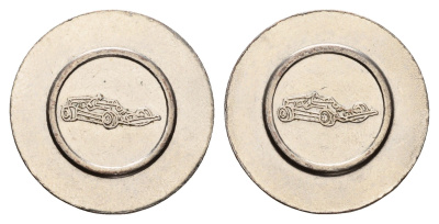 Италия жетон для аренды машине на картинге диаметр 24 мм, вес 5,7 гр нержавеющая сталь 4670-832