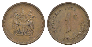 Родезия 1 цент 1970 KM 10 бронза 4596-1224