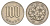 Япония 100 йен 1967 Yr. 42, Хирохито (1925-1989) Y 82 медно-никель 4647-1162
