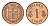 Исландия 1 эйре 1966 KM 8 бронза UNC 4690-737