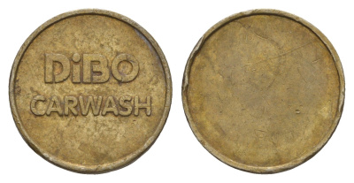 Бельгия жетон для автомойке dibo carwash диаметр 21 мм, вес 5,3 гр латунь 4655-664
