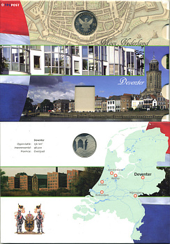 НИДЕРЛАНДЫ ЖЕТОН В БУКЛЕТЕ 2006 СЕРИЯ ГОЛЛАНДСКИЕ ГОРОДА, ПРОВИНЦИЯ ОВЕРДЖСЕЛ, ГОРОД ДЕВЕНТЕР UNC 06-081-45