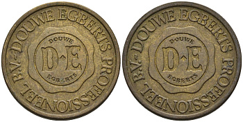 Нидерланды кофейный жетон ND Douwe Egberts Professioeel B.V., диаметр 20 мм латунь 4586-733