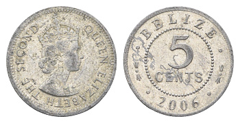Белиз 5 центов 2006 KM 34a алюминий 4664-659