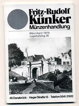 ФРИТЦ-РУДОЛЬФ КЮНКЕР КАТАЛОГ ФИКСИРОВАННЫХ ПРОДАЖ (LAGERKATALOG) 1979 МАРТ-АПРЕЛЬ, № 36 00-01-01-31