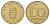 Венгрия 100 форинтов 1994 BP KM 698 латунь aUNC 4144-124