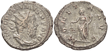 Римская Империя (императоры в Галлии) антониниан 260 - 269 Постум. IMP C POSTVMVS P F AVG / MONETA AVG, Монета с весами и рогом Изобилия, Колония Агриппины, Good Very fine RIC 315 биллон 1073-12-73