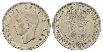 ЮАР 2 1/2 шиллинга 1951 KM 39.2 серебро 650-613