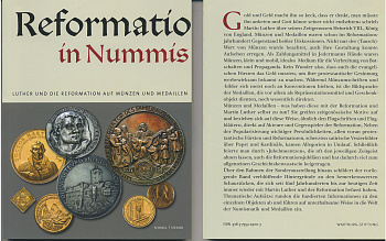 Шнелль Штайнер Мартин Лютер и его влияние на монеты и медали 2014 в книге, полной цветных иллюстраций, рассказывает о влиянии Мартина Лютера на культуру в целом и чеканку монет и медалей. Приведен каталог монет. 254 страницы 58-01-03-02