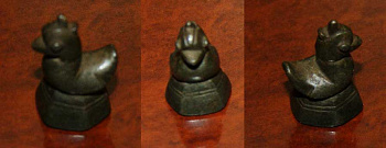 БИРМА 1 КЬЯТ 1600-1861 В ВИДЕ СТИЛИЗОВАННОЙ УТКИ, 16,3 гр бронза 00-00-00-00